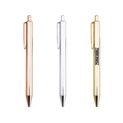 Pure Color Click Activated Metal Pen