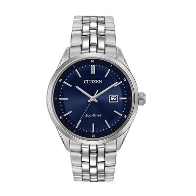 Citizen Watch Men's Corso Eco-Drive Watch, Ss w/Blue Dial And Silver Accents