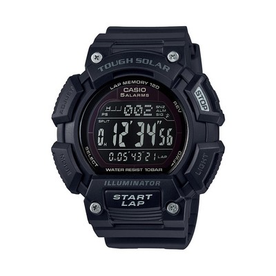 Casio Mens Tough Solar Digital Runners Watch Black