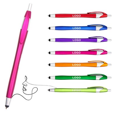 Colorful Slim Pen With Stylus