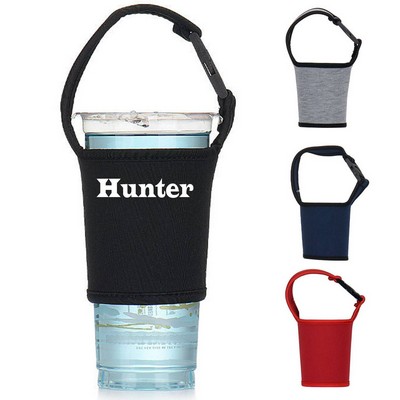 Portable drink cup holder cloth cover against scalding