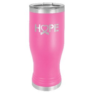 Pink Polar Camel 20 oz Pilsner Tumbler with Clear Lid