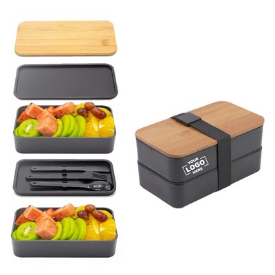 Adult Lunch Bento Box with Multiple Compartments