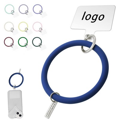 Silicone Phone Lanyard Bracelet Keyring