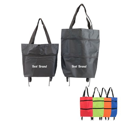 Collapsible Shopping Grocery Bag with Wheels