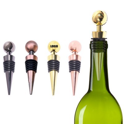 Colored Ball Top Wine Cork Bottle Stopper