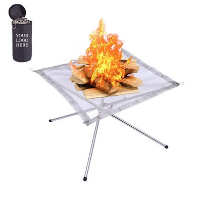 Outdoor Stainless Steel Bonfire Rack