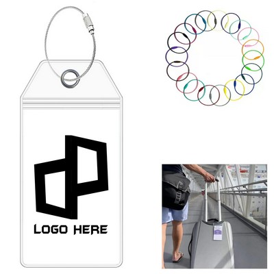 Pvc Luggage Tag Waterproof Cover