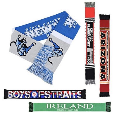 Custom Sport Fan Knitted Scarves