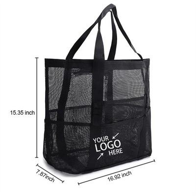 Foldable Mesh Beach Bag for Travel