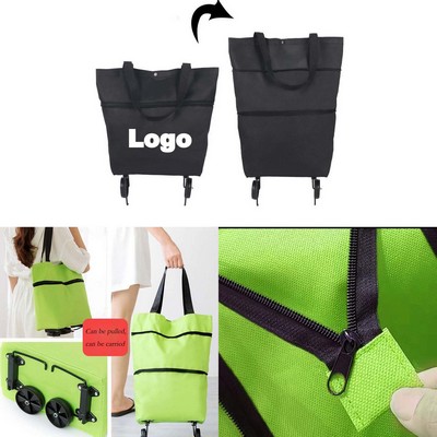 Foldable Shopping Bag With Wheels