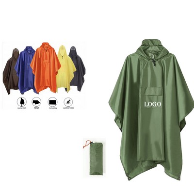 Reusable Peva Raincoat With Hood