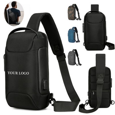 Anti-theft USB Shoulder Backpack