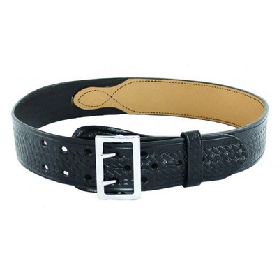 2.25" Basket Weave Leather Duty Belt