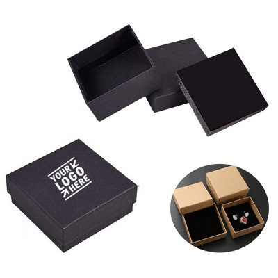 Kraft Square Cardboard Jewelry Boxes