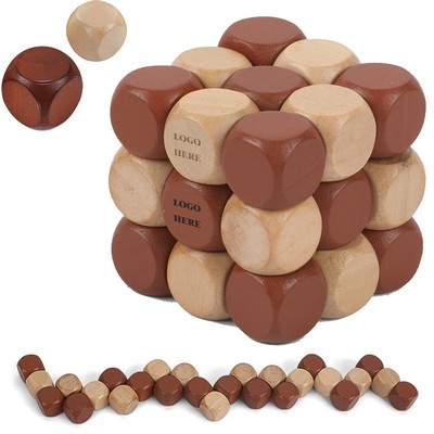 Children Puzzle Wooden Cube