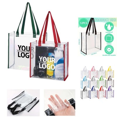 Clear PVC Stadium Approved Tote Bag