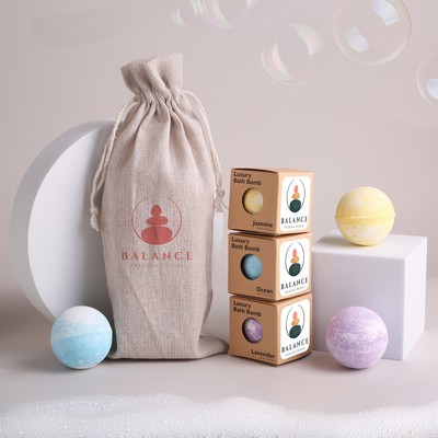 Luxury Bath Bombs 3 Piece Set