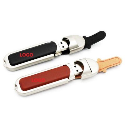 Leather Buckle USB Flash Drive