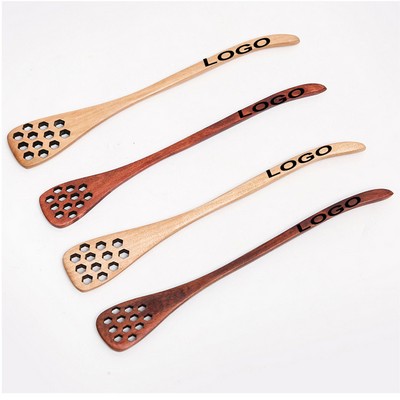 7" Handmade Wooden Honey Dipper Mixing Stick Coffee Stirring Spoon MOQ100PCS