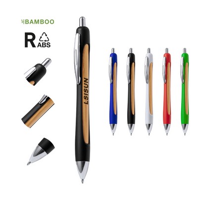 ECO-ABS & Bamboo Stylus Touch Ballpoint Pen