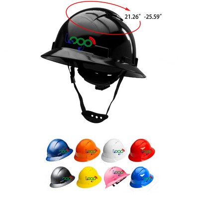 Lightweight Vented Full Brim Safety Helmet