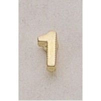 1 (numeral) Marken Design Cast Lapel Pin (3/8")