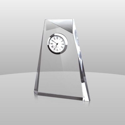 Clear Acrylic Award Clock (5 1/2"x4 1/2"x1")