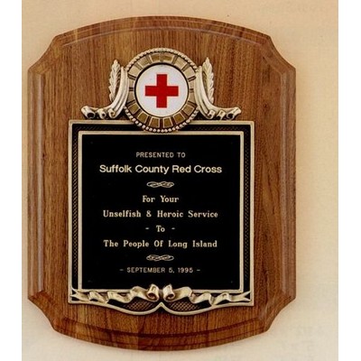 American Walnut Plaque w/ 2" Activity Insert (10 1/2"x13")