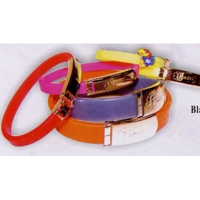 Wristband with Blank Buckle