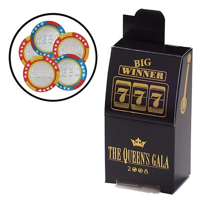 Slot Machine Box - Poker Chips Candy (5 pieces)