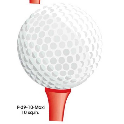 Golf Ball & Tee Maxi Magnet (10 Square Inch)