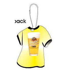 Beer Glass T-Shirt Zipper Pull