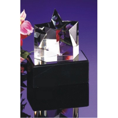 4" Optical Crystal Shining Star Award