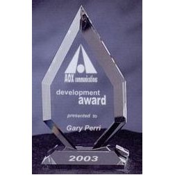 Optic Crystal Apex Award (8"x4¾")