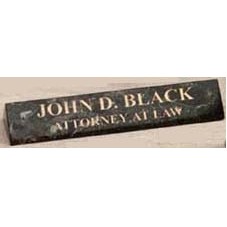 12" Green Genuine Marble Executive Name Block