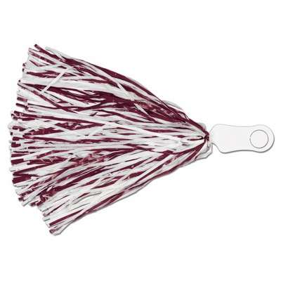 Vinyl 500 Streamer Pom Poms w/ Contoured Handle & Token (Unimprinted)