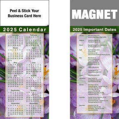 Peel & Stick Full Color Calendar Magnet (3 1/2"x8 1/2")