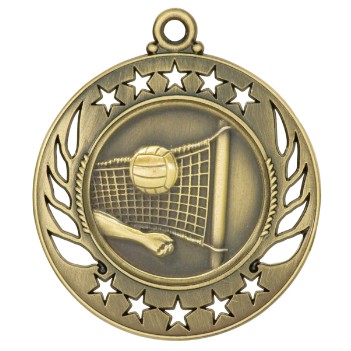 Medal, "Volleyball" Galaxy - 2 1/4" Dia.