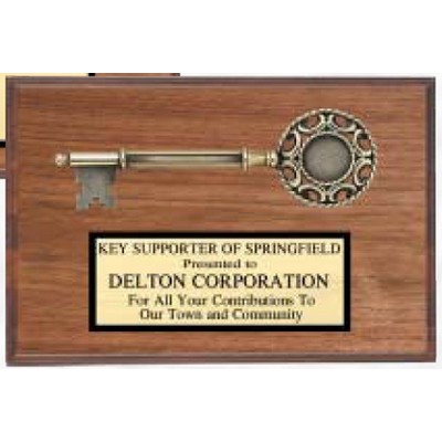 Commemoration Series Walnut Plaque w/ Key