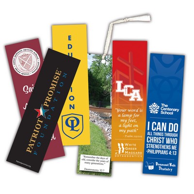 12 Point Laminated Card Stock Bookmark (2"x7")