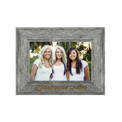 Barnwood 4"x6" Picture Frame - 1 1/4" Wide-Flat- Gray