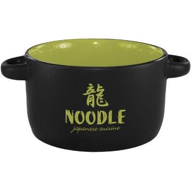 12.5 Oz. Hilo Soup Bowl Black Out/Green In