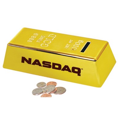 Gold Bar Coin Bank