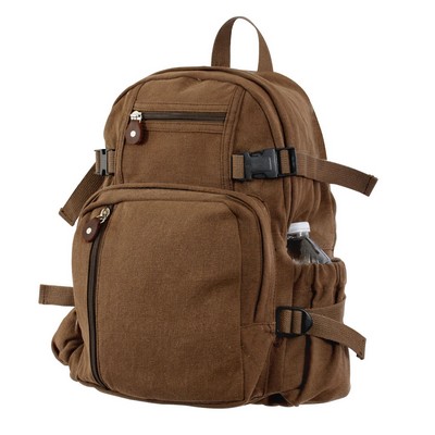 Brown Vintage Compact Backpack