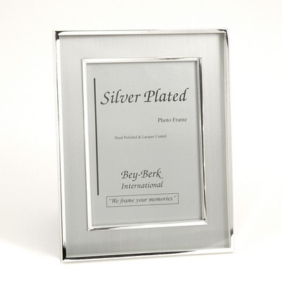 Brushed Silver Picture Frame (8"x10")