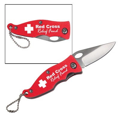 Red Anodized Pocket Knife