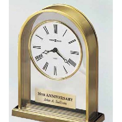 Reminisce Brass Arch Clock