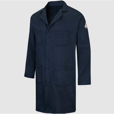 Bulwark Men's Concealed Snap Front Lab Coat - EXCEL FR ComforTouch - 6 oz.