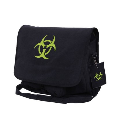 Vintage Black w/Neon Green Biohazard Paratrooper Shoulder Bag